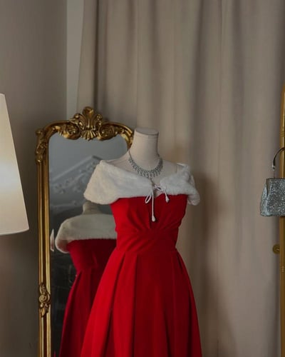 فستان سهرة ميدي 5406 (3 الوان)