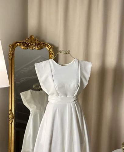 فستان ميدي ( 2 لونين) 4323