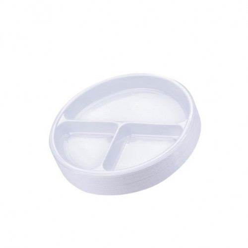 صحن بلاستيك دائري رقم 22 مقسم *50حبة