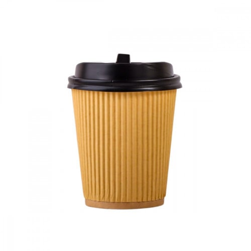 كاسات ورق اصفر مموج -8 اونص