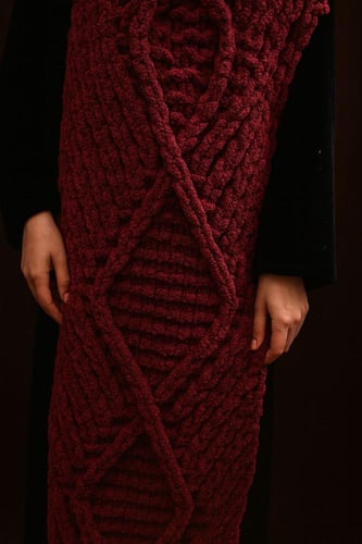 شال حياكة يدوي