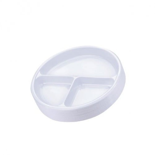 صحن بلاستيك دائري رقم 26 مقسم *50حبة