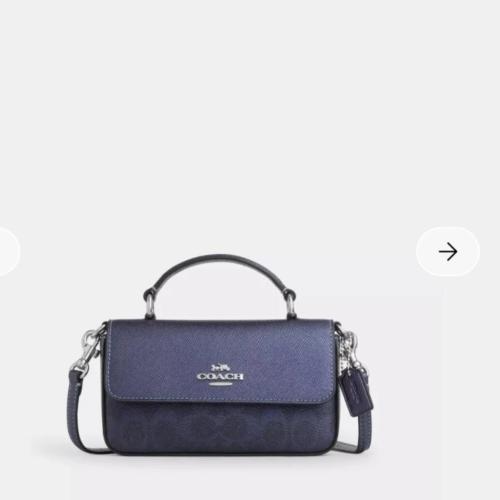 COACH CROSSBODY BAG- شنطة كوتش ميني اللون كحلي