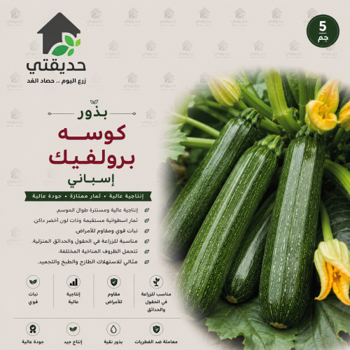 بذور كوسه برولفيك باكت 5 غم- اسباني