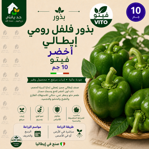 بذور فلفل رومي ايطالي أخضر
