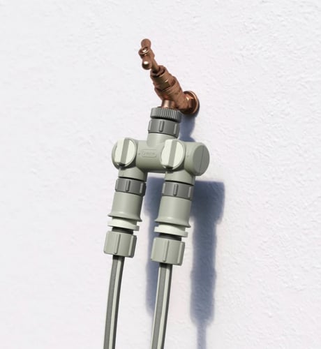 وصلة صنبور مزدوج