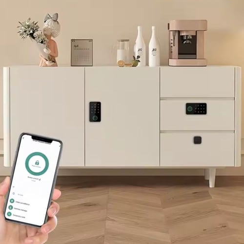 قفل بصمة وارقام لـ الدرج والخزائن والادراج