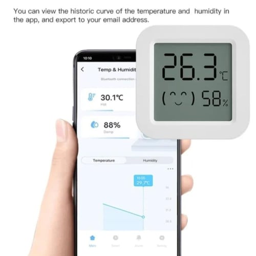 حساس رطوبة وحرارة بشاشة ذكي متوافق مع الكسا