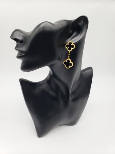 حلق فان كليف وردتين عدة الوان - مستوحى