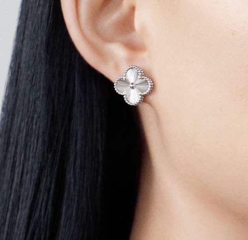 طقم فان كليف 4 قطع فضي - مستوحى