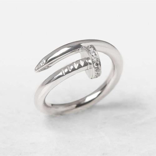 خاتم كارتير مسمار فضي - مستوحى