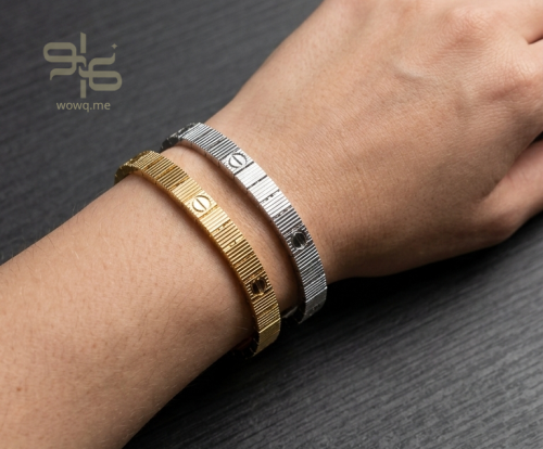 بكج سوارتين بلون فضي وذهبي