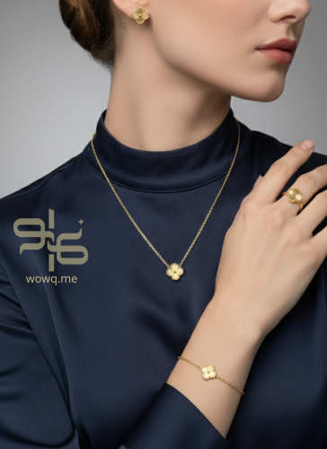 طقم فان كليف 4 قطع ذهبي- مستوحى