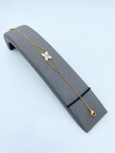 بوكس توزيعه 5 اساور بتصميم عصري ذهبي وفضي