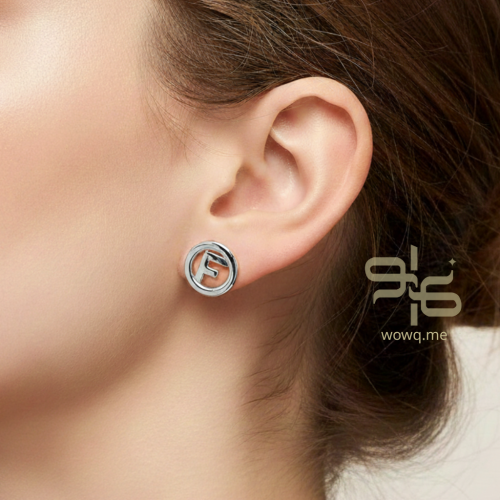 حلق فندي - فضي - مستوحى