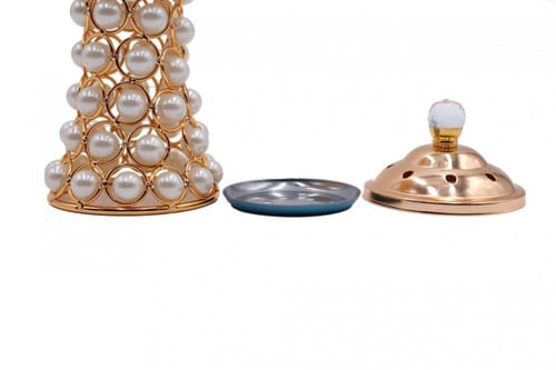 مبخرة ذهبي لؤلؤ