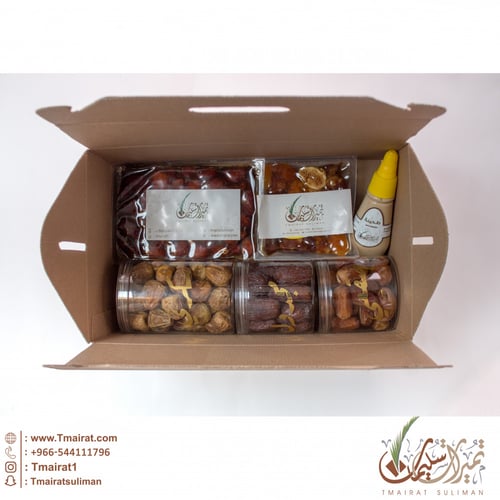 سلة متنوعة لون بني