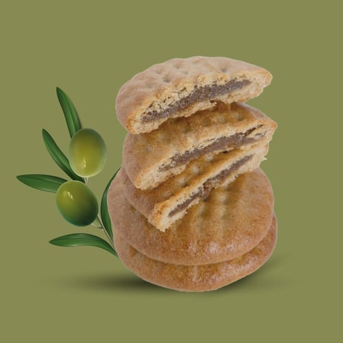 معمول كليجا بزيت الزيتون ( بدون سكر ) بحشوة التمر...