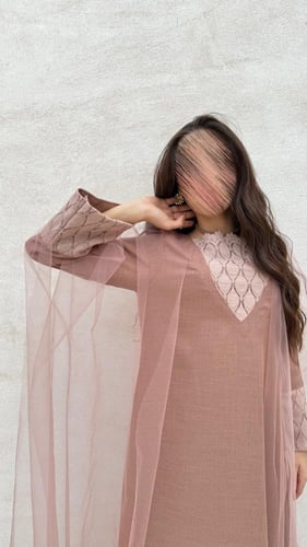 جلابية مع تول (is120)