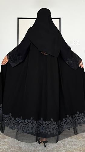 عباية كريب مع شك قصة عادية ستريت