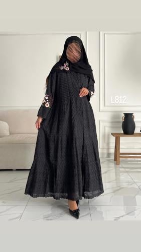 عباية ركامة مع شك يدوي قصة عادية ستريت