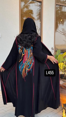 عباية كريب سبشل تطريز كمبيوتر قصة عادية