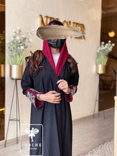 عباية كريب بحريني شك يدوي قصة عادية ستريت