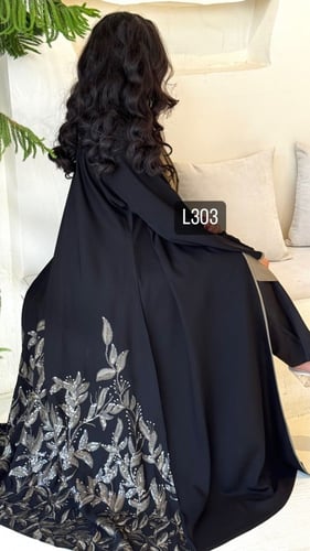 عباية كريب سبشل تطريز كمبيوتر & ترتر قصة عادية ستر...