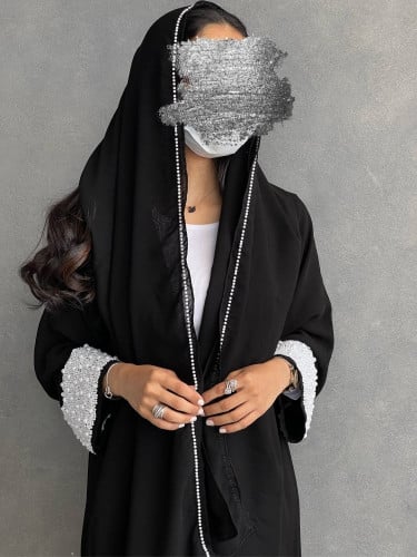 عباية ملكي تطريز يدوي قصة عادي
