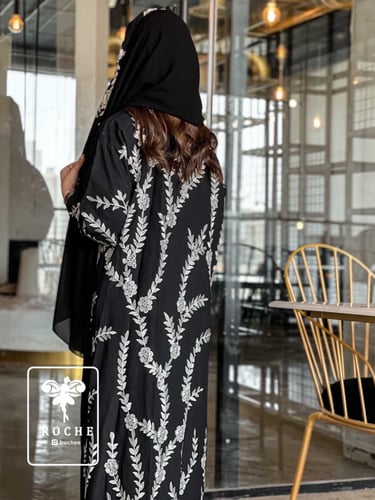 عباية كريب سبشل تطريز كمبيوتر قصة عادية ستريت