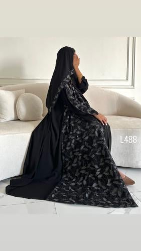 عباية كريب سبشل تطريز كمبيوتر قصة عادية ستريت