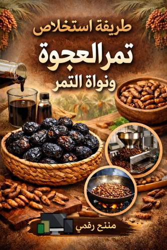 طريقة استخلاص زيت العجوة ونواة التمر والأعشاب بطري...