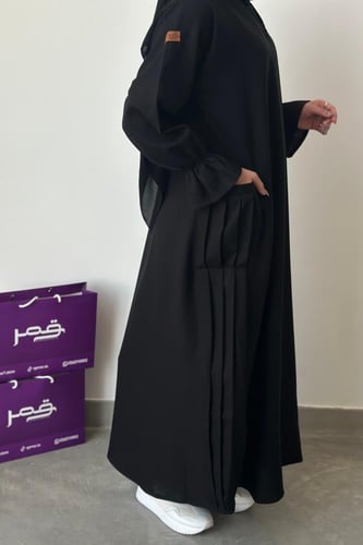 عباية كتان بجيوب