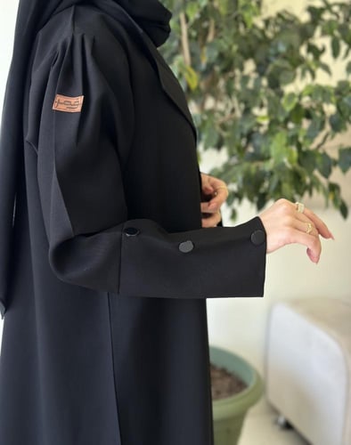 عباية كتان أزرار