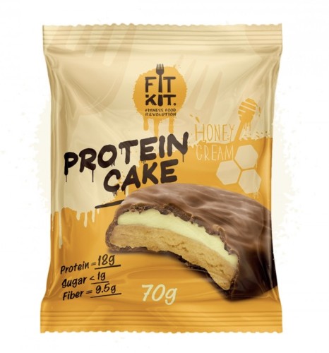 فت كت بروتين كيك كريمة العسل