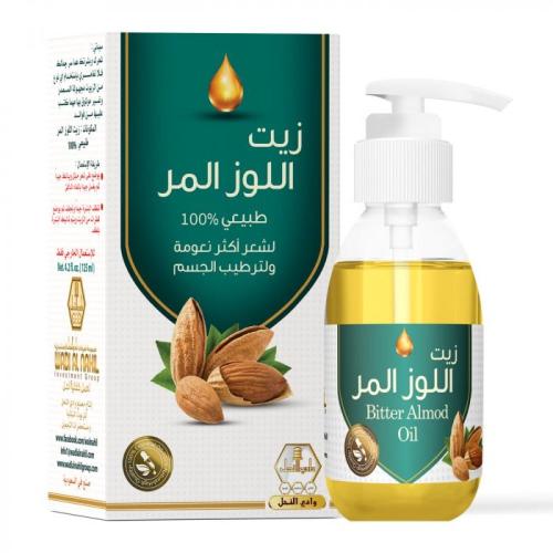 زيت اللوز المر طبيعي 100% من وادي النحل 125مل