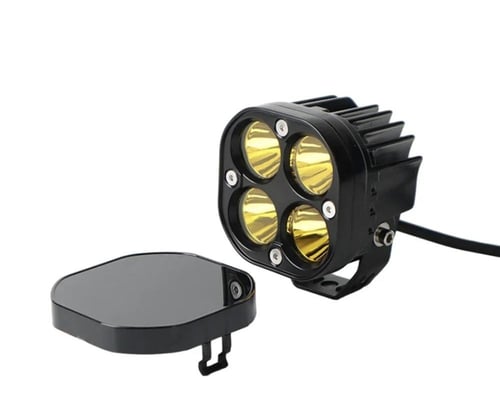 غطاء ليد حجم ٣ انش اسود بشعار