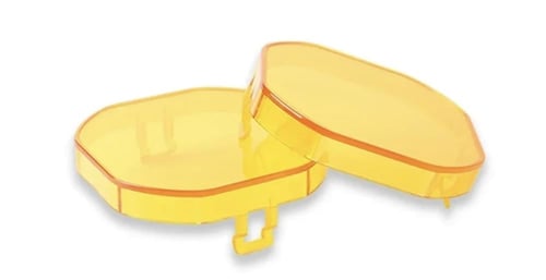 غطاء ليد كشافات ٣ انش اصفر سادة