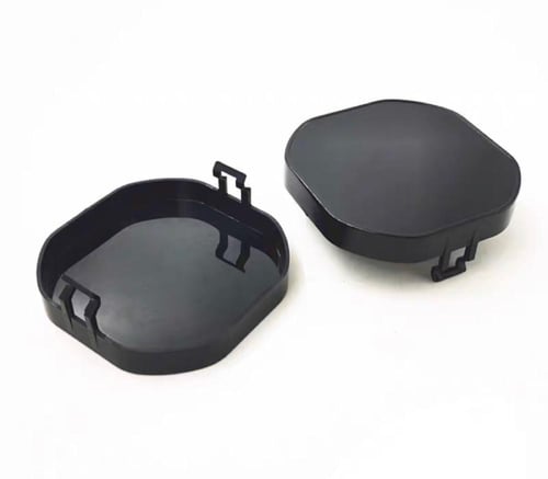 غطاء ليد حجم ٣ انش اسود بشعار