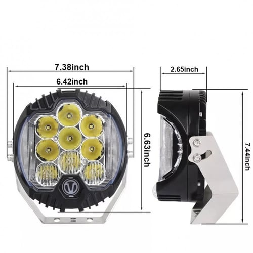 كشافات ليد دائرية 7 انش ابيض صناعة صينية بجوده امر...