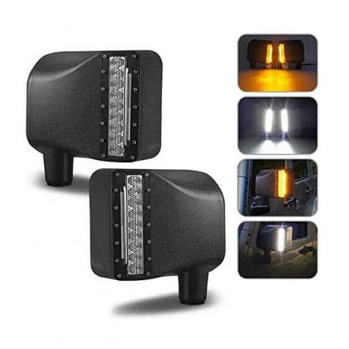 اغطية مراية اشارة وليد ابيض رانجلر JK 2007-2018 ال...