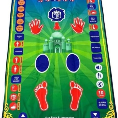 Electronic prayer mat with voice for children