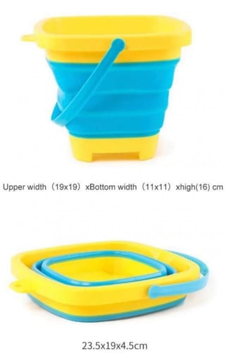 دلو ملون +ادوات