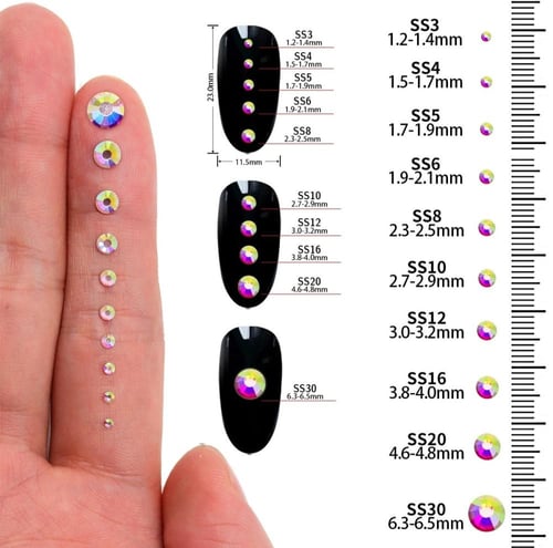 كريستال حبات لاصق بالكوي او بالغراء صيني اصلي