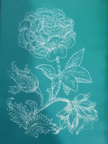 زخرفه - شاشة حريرية