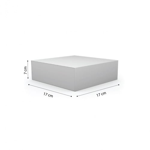 مجموعة (5) علب ابيض للكيك المقاس 17× 17سم الارتفاع...