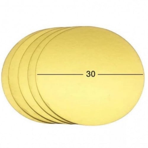 مجموعة (5)قواعد كيك دائري مقاس 30 سم