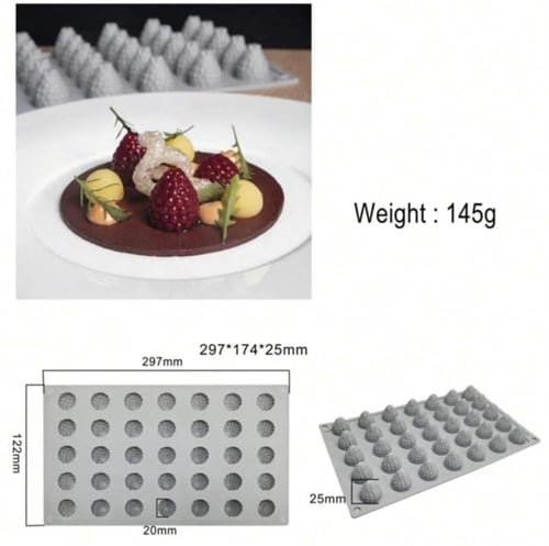 قالب سيلكون التوت 35 تجويف القطر2.5 الارتفاع2.5سم