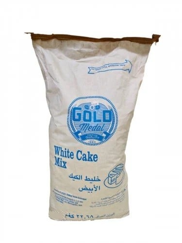 خليط كيك ابيض قولد ميدال الوزن 22.68 كغ