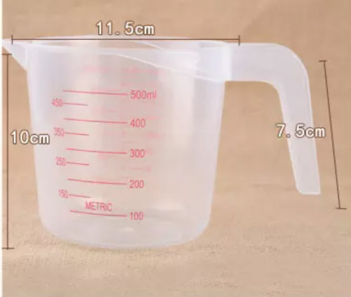 طقم كوب معياري بلاستك3 حبات